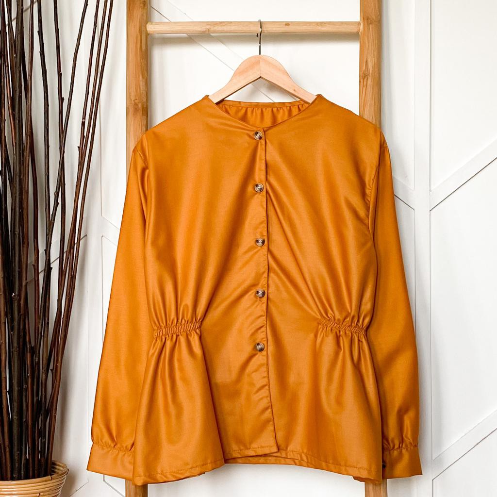 DISKON POKA TOP - blouse korea / korean style / daily blouse / blouse hits / grosir blouse