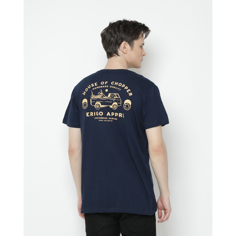 Erigo T Shirt Custombike Navy Shopee Indonesia