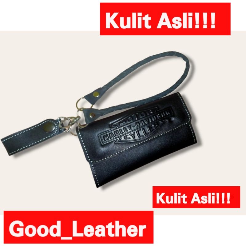 Dompet Kulit Sapi Asli Embos Super Premium Best Seller Racing Biker Dompet Kekinian Dompet Pria Laki Laki Keren Sporty Casual Gaya Original Genuine Leather Good Leather Bahan Bagus Jaket Kulit Dompet Stnk