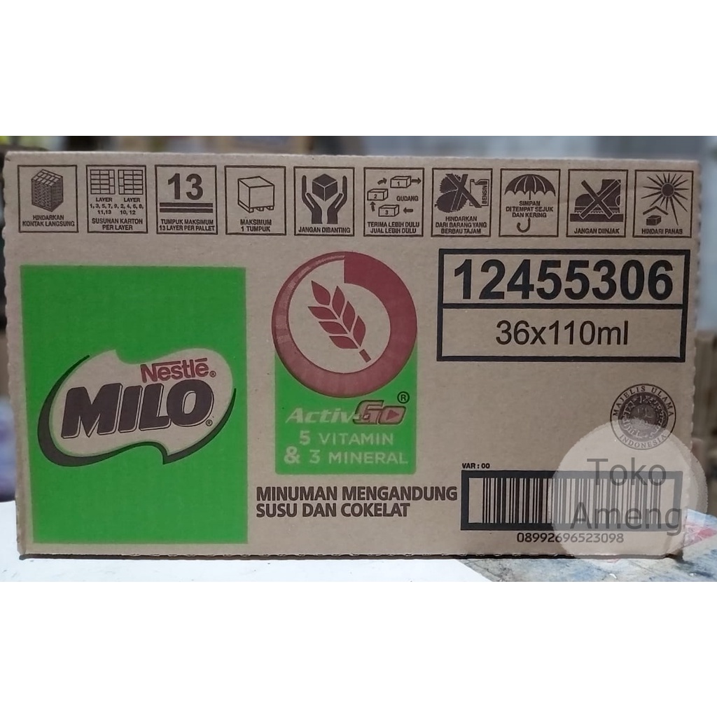 

Milo Active Go 110 mL - 1 DUS (36 pcs)