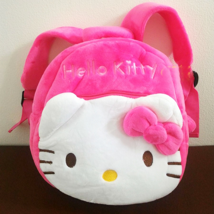 Tas Ransel 2 rest M sekolah anak tk paud boneka Hello kitty kucing cat kado baby kids