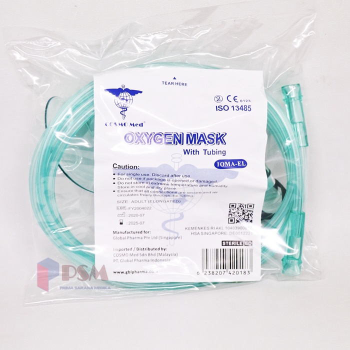 Maxiflow Masker O2 Oksigen Dewasa Besmed / Sungkup Oxygen Onemed