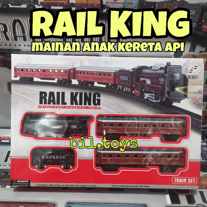 KERETA RAIL KING MAINAN ANAK KERETA API KLASIK