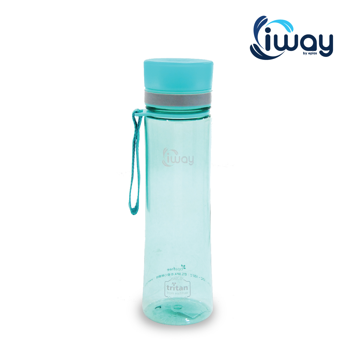 IWAY Water Bottle With Handle (600ML), EPLAS, Water Tumbler, Botol Air, BPA Free, Tritan