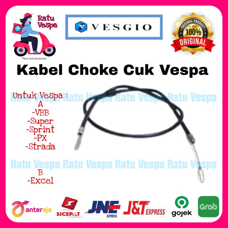 Kabel Cuk CHOKE Vespa VBB Super Sprint PX PS Strada Spartan Excel