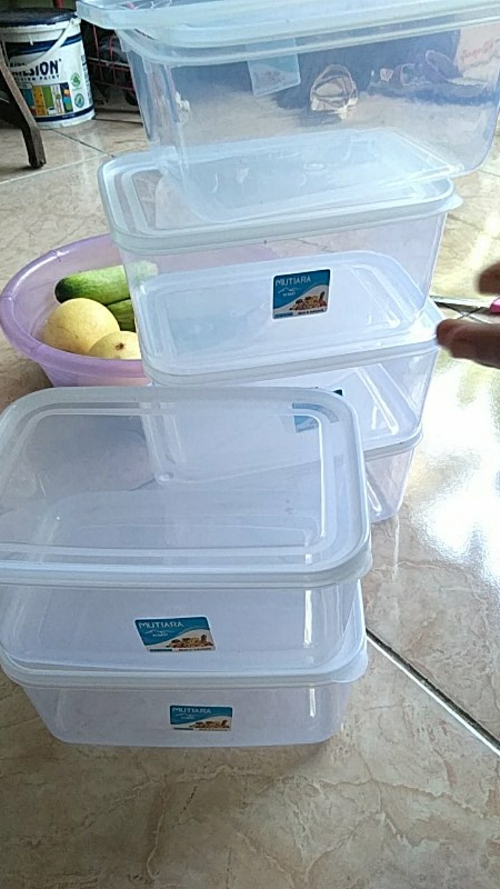 (6pcs) Kotak Makan / Bekal / Sealware Serbaguna 1800mil