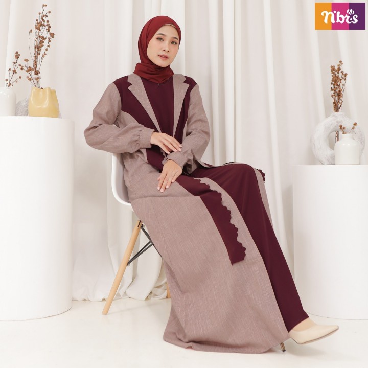 Nibras Gamis Nb B74 / Dress / Maxy / Fashion Muslim