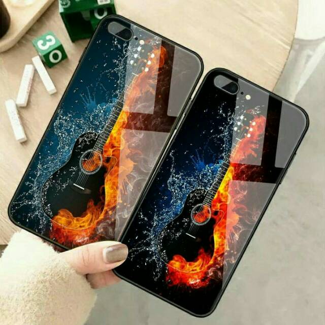 [K45] SoftCase Glass For Oppo Vivo Xiaomi Samsung Iphone Realme a12 a31 a5s a52 a91 a92 a3s a37