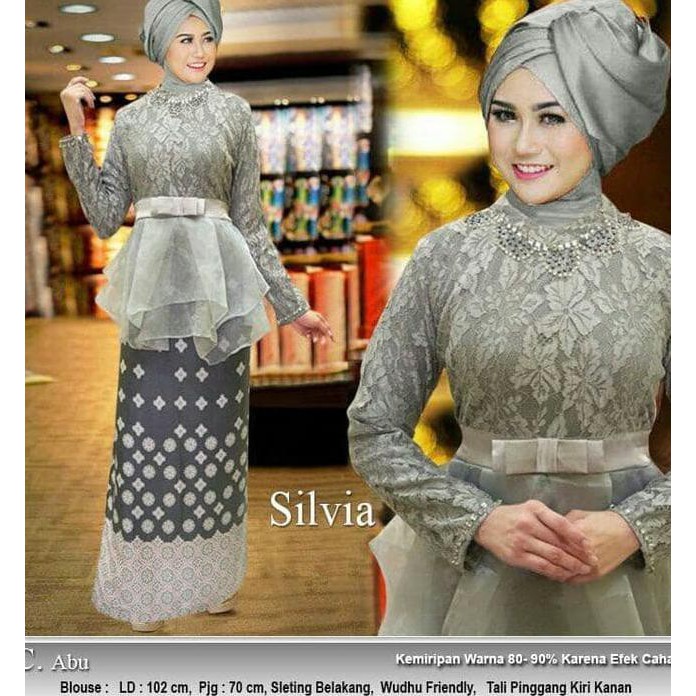BAJU KEBAYA WISUDA CANTIK / KEBAYA MUSLIM SILVIA ABU