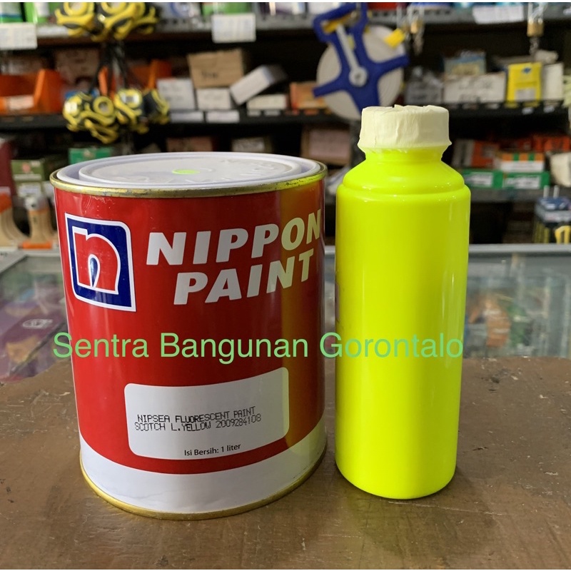 

Cat Nippon PU kuning stabilo scotlite yellow