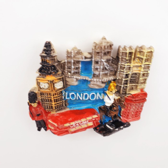 3D Fiber Souvenir Negara magnet Kulkas Tempelan kulkas London River