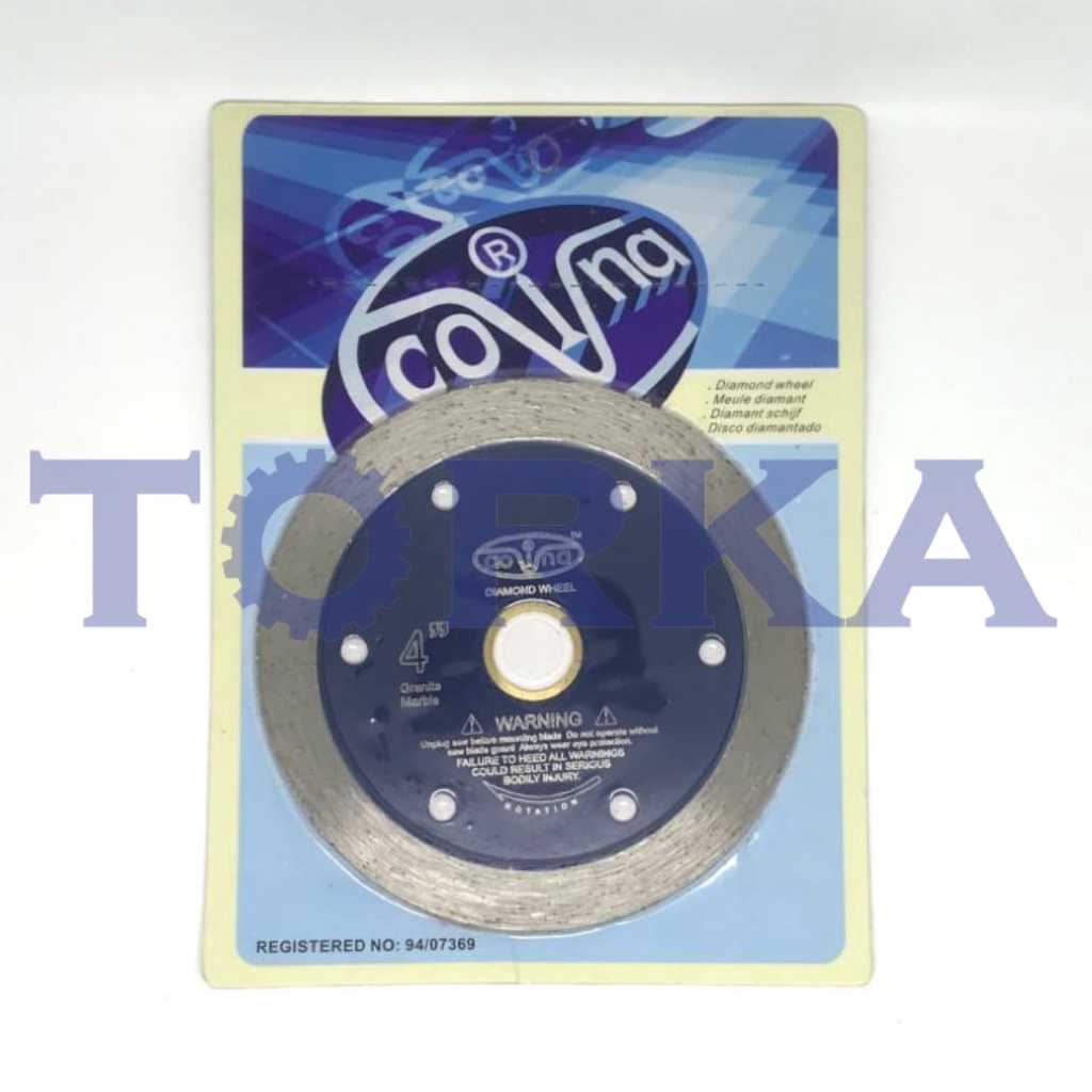 Diamond Wheel 4 inch COVINA Wet Mata Potong Keramik Granit