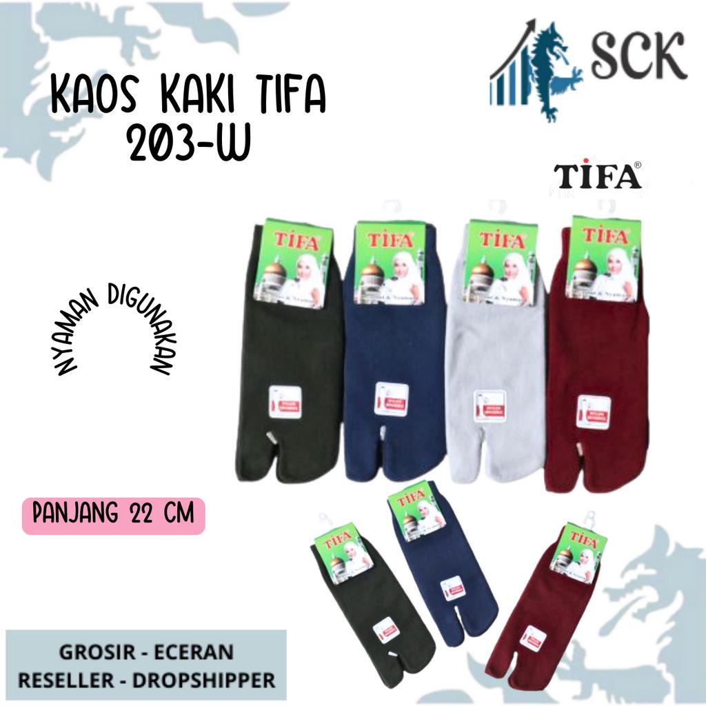 Kaos Kaki Wanita TIFA 203 Tumit Muslim Warna Warni / Kaus Kaki Wanita Muslimah TUMIT 2 Jari