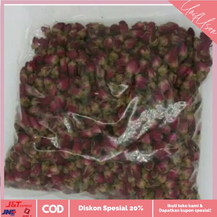 

⭐COD⭐ teh bunga mawar red rose buds flower tea 1 kg