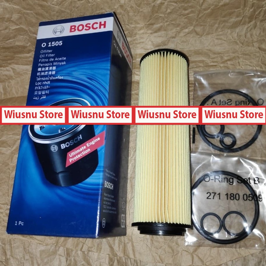 Wiusnu Store -  Filter Oli m271 w203 w211 (Kompressor) BOSCH Mercedes Benz Merk Bosch