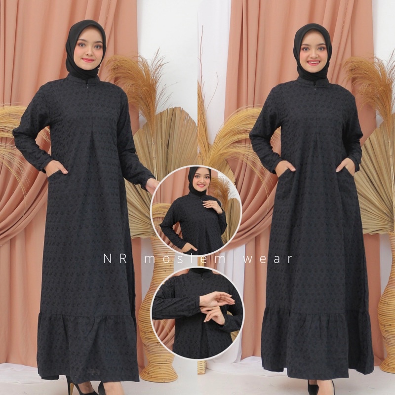 GAMIS PUTIH UMROH / GAMIS HITAM / BUSANA MUSLIM WANITA / PERLENGKAPAN HAJI UMRAH ( GAMIS RAMPLE )