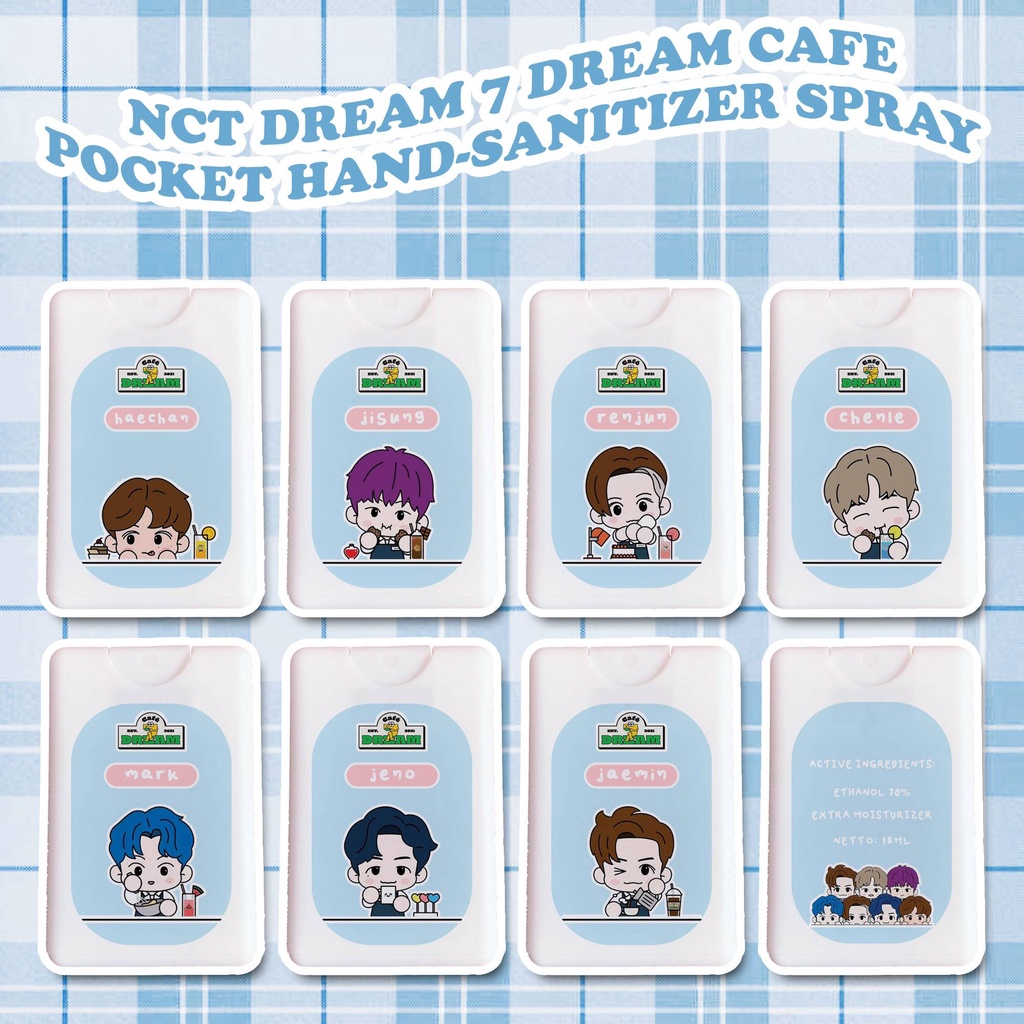 HAND SANITIZER POCKET NCT DREAM 7 DREAM CAFE EDITION