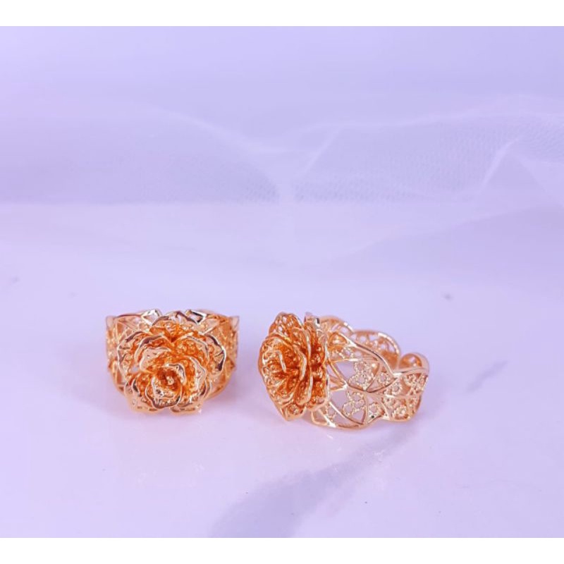 cincin Xuping Kendari berlapis emas24k C019