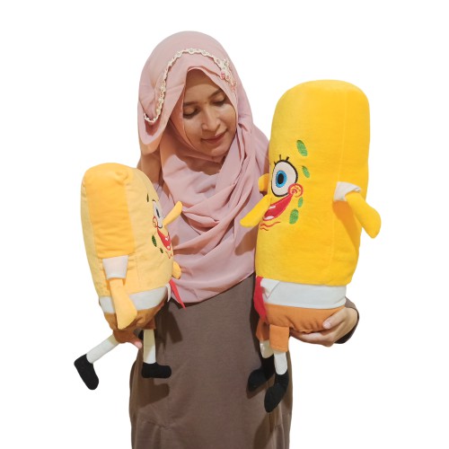 Boneka SPONGEBOB SEPASANG M  bantal dan guling