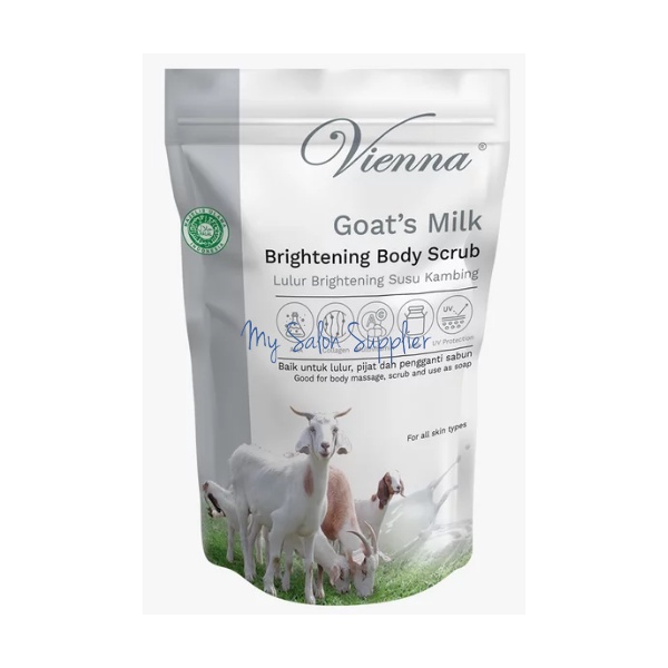 Vienna Goat's Milk Brightening Body Scrub / Lulur REFILL 1kg