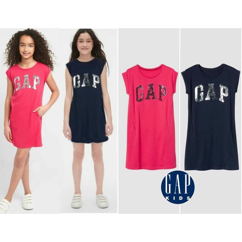 Dress GAP KIDS SEQUIN sisa navy 8y