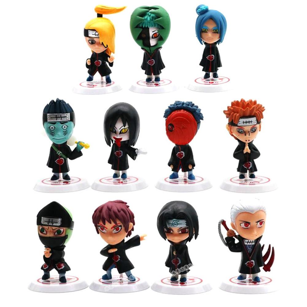 Lanfy Naruto Figure Orochimaru Sasori Uchiha Itachi Action Akatsuki Madara Mainan Figure Anime