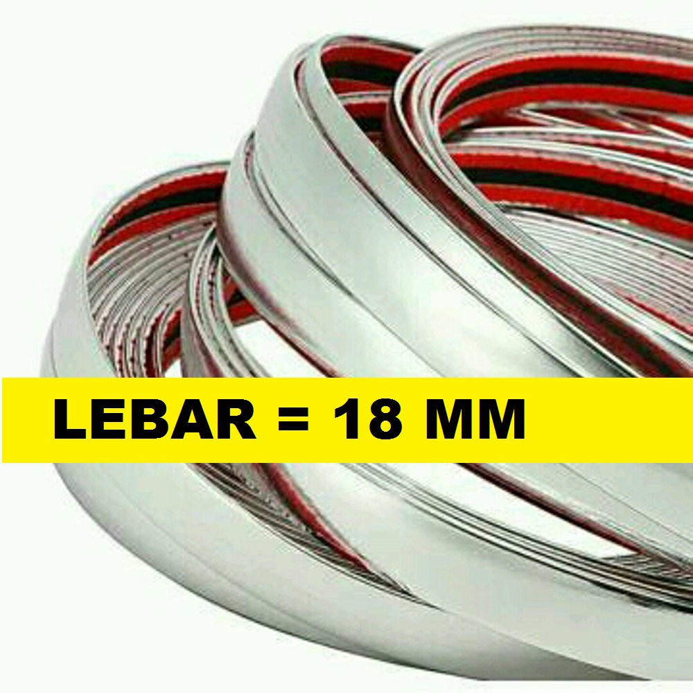 LIST KACA DAN BODY MOBIL LEBAR 18 mm