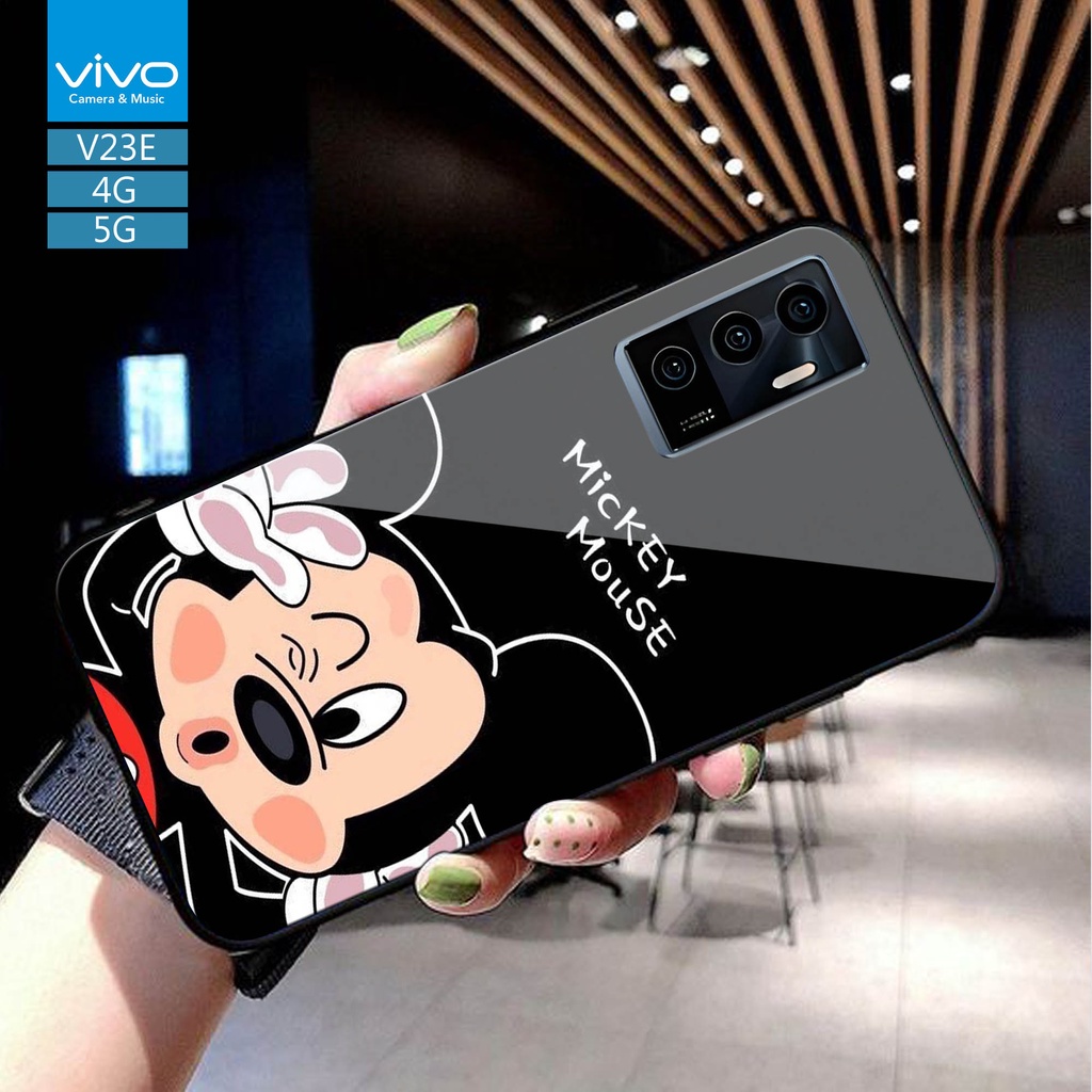 Softcase Glass Kaca Vivo V23E 4G 5G  /Casing Handphone Vivo V23E 4G 5G - / Case Hp Vivo V23E 4G 5G  