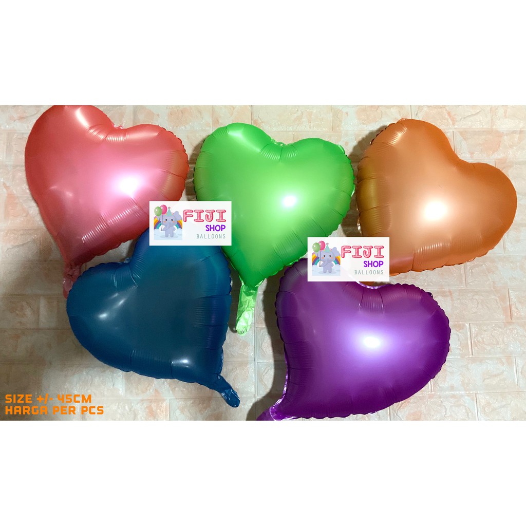 Balon Foil Love Macaron / Balon Love warna Pastel