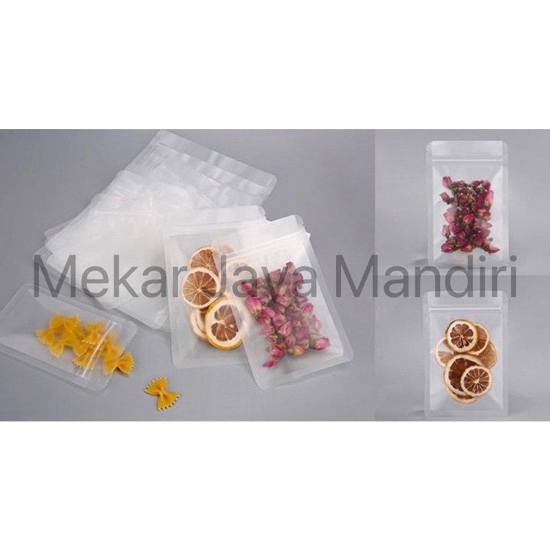 Plastik Klip Buram Flat  I Sachet Buram Pouch I Plastik Ziplock I Kemasan Makanan Aksesoris