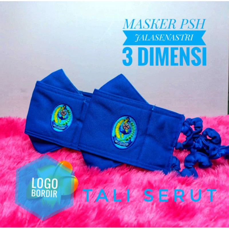 masker 3D PSH jalasenastri premium Logo Bordir/ sablon