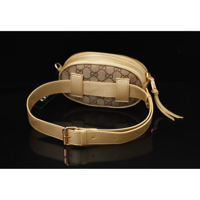 GROSIR 0551 Tas Wanita Tas Batam Import Gucci Belt Nagita Mini Canvas IB TAS SELEMPANG