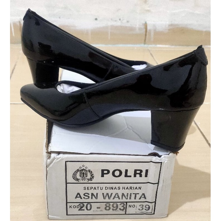 Sepatu pdh ASN wanita | polwan | secwan | bhayangkari