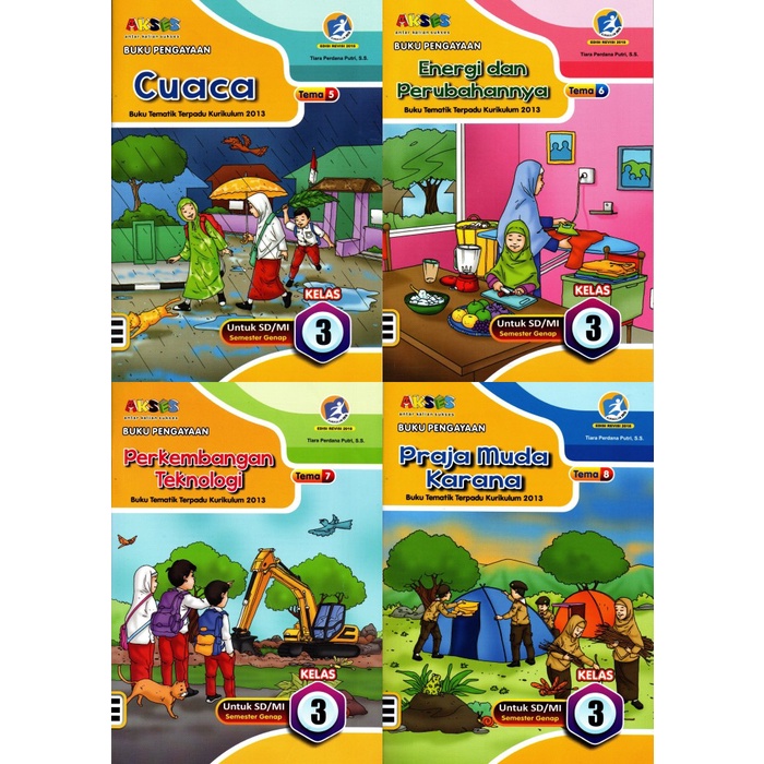 Lks Akses Kelas 3 Semester 2 [1 Set Isi 4 Buku]