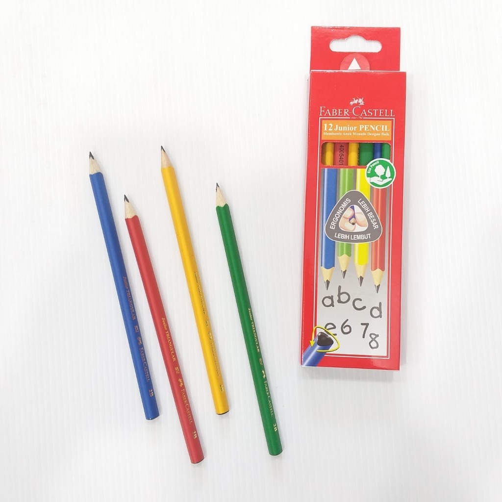 

PENSIL 12 PRE-SCHOOL JUNIOR GRIP (116533) FABER CASTELL