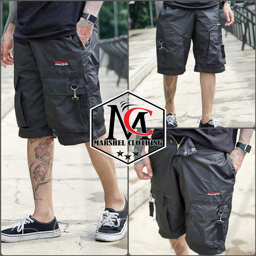 RCL - Celana Pendek Amazing 006 / Celana Cargo Waterproof / Celana Kargo Pendek Murah S.M.L.XL