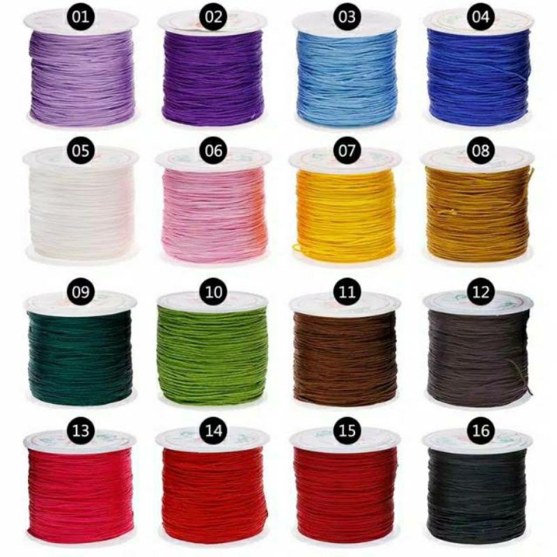 Bahan Tali Gelang Cina Nylon Macrame Benang Shambala Hongkong