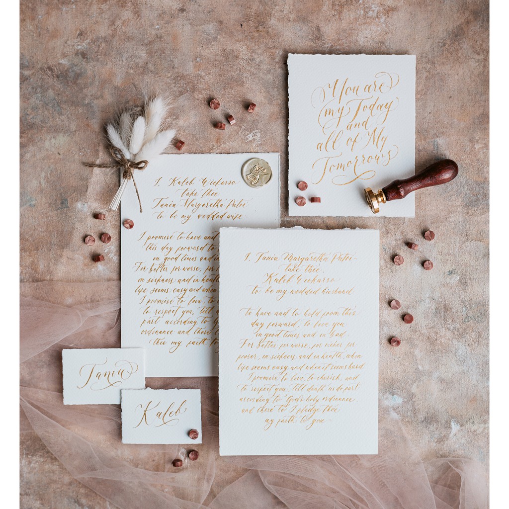 

Wedding Vow Set Un-Folded | Janji Pernikahan non-Lipat | Wedding Details
