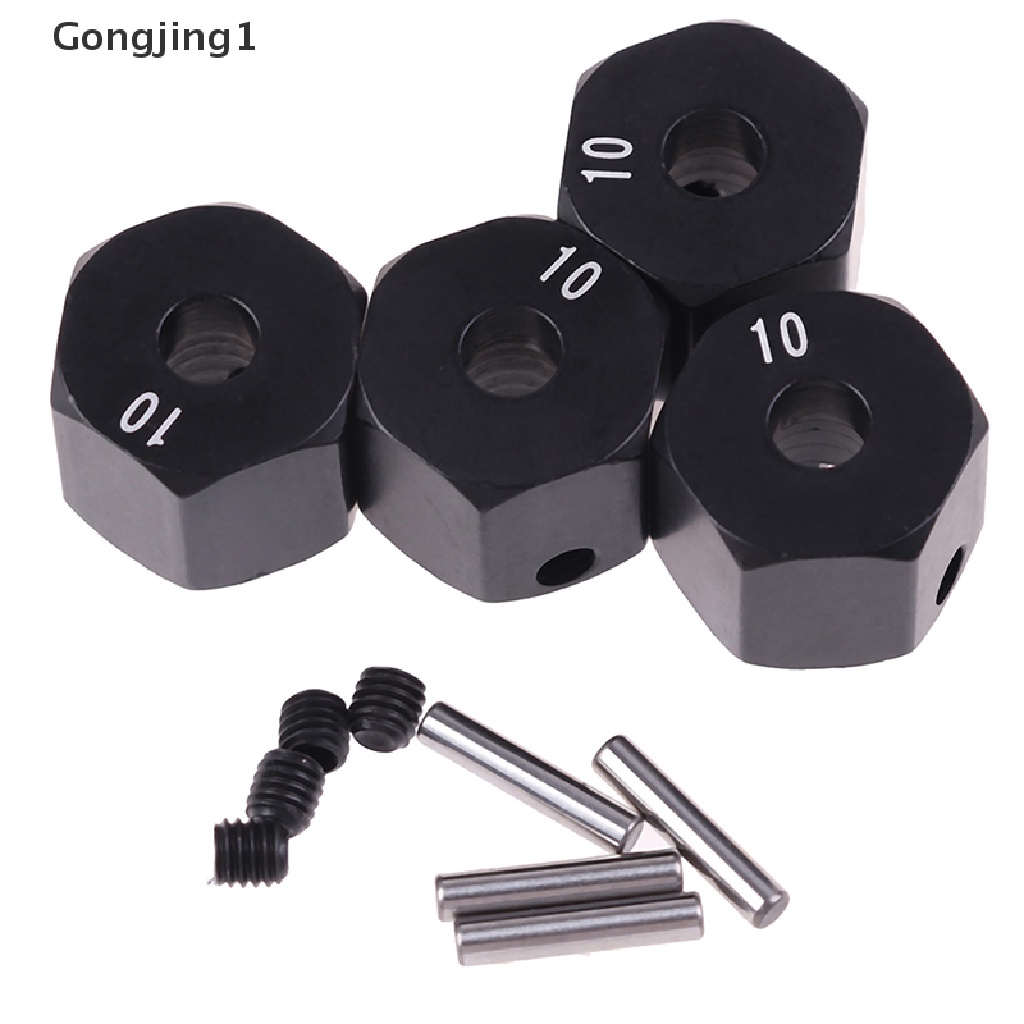 Gongjing1 4Pcs Adapter Hex Hub Roda 12mm Untuk HSP 1 / 10 Skala RC Mobil Sport 8 9 10mm
