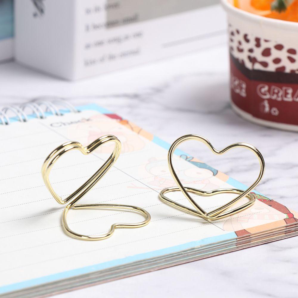 Solighter 1PCS Nomor Meja Holder Pesta Romantis Penjepit Kertas Kartu Gambar Display Stand Dekorasi Desktop Perlengkapan Pernikahan Klem Berdiri