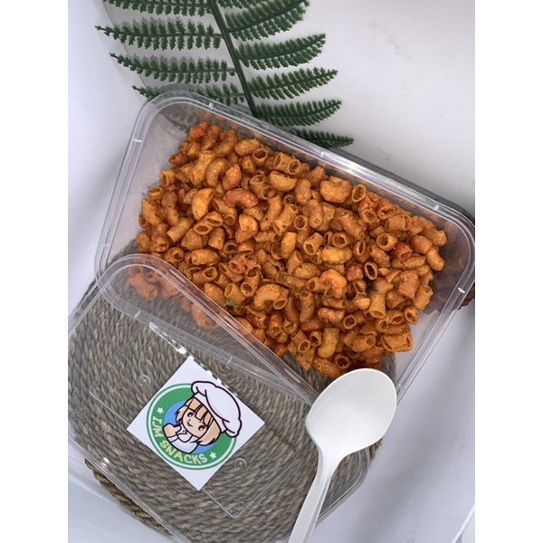 

Makaroni pedas daun jeruk kemasan box 650ml