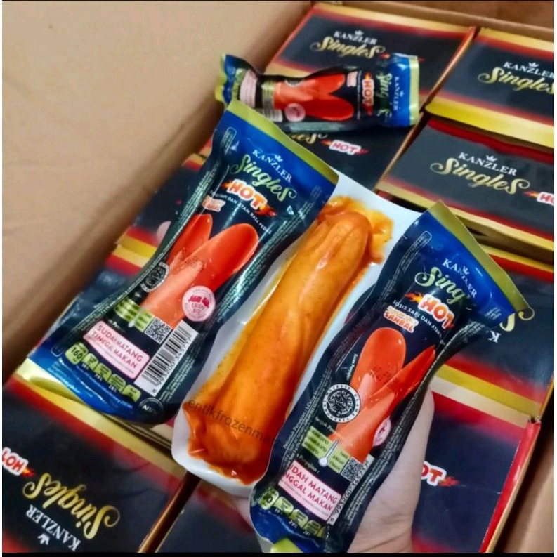 

Kanzler Sosis Single 1 Box HOT (ISI 12 PCS)