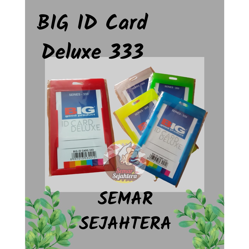 

[PCS] ID CARD / KARTU TANDA PENGENAL BIG DELUXE 333 UKURAN B1*