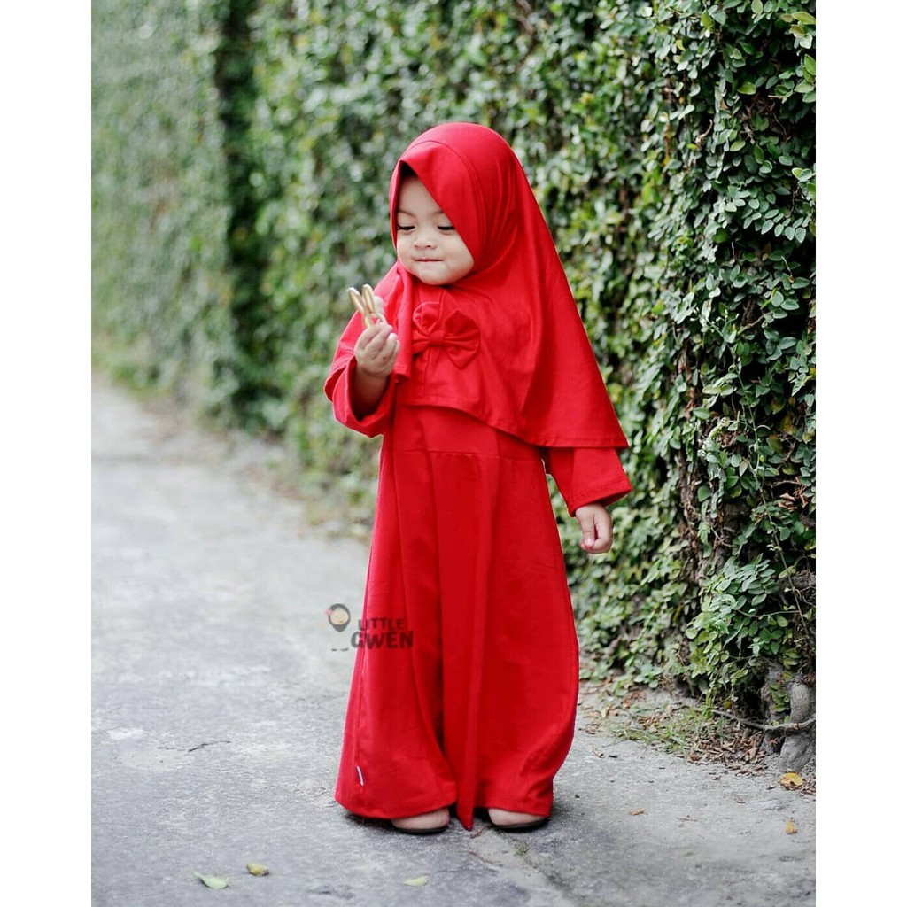 Gamis Anak Perempuan Cantik / Gamis Anak / Gamis Bayi Muslim Falisha 0-5 Tahun