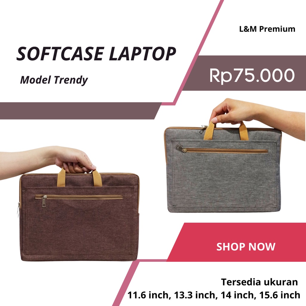 Tas Laptop / Softcase Laptop Notebook Macbook 11-15 Inch