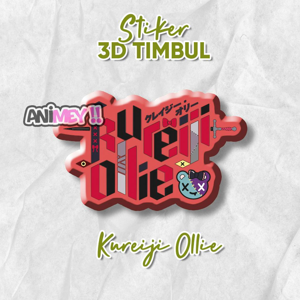 

Stiker Emblem 3D Kureiji Ollie Logo / Stiker Anime Gaming Resin