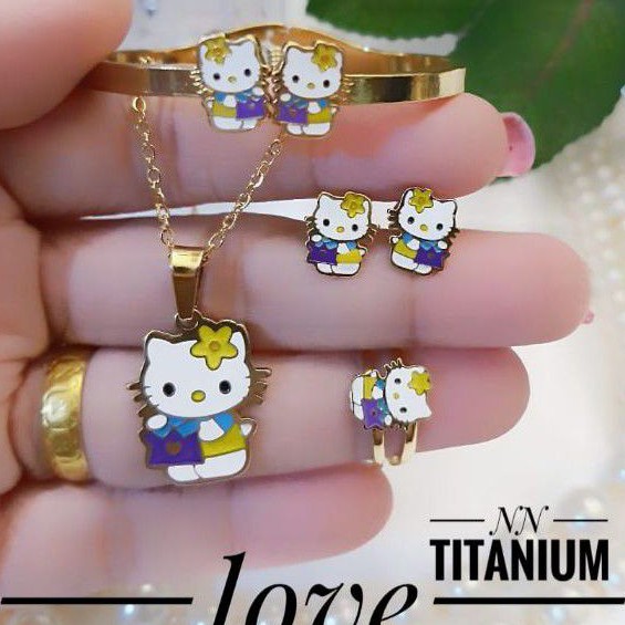 Titanium set perhiasan anak 0702l