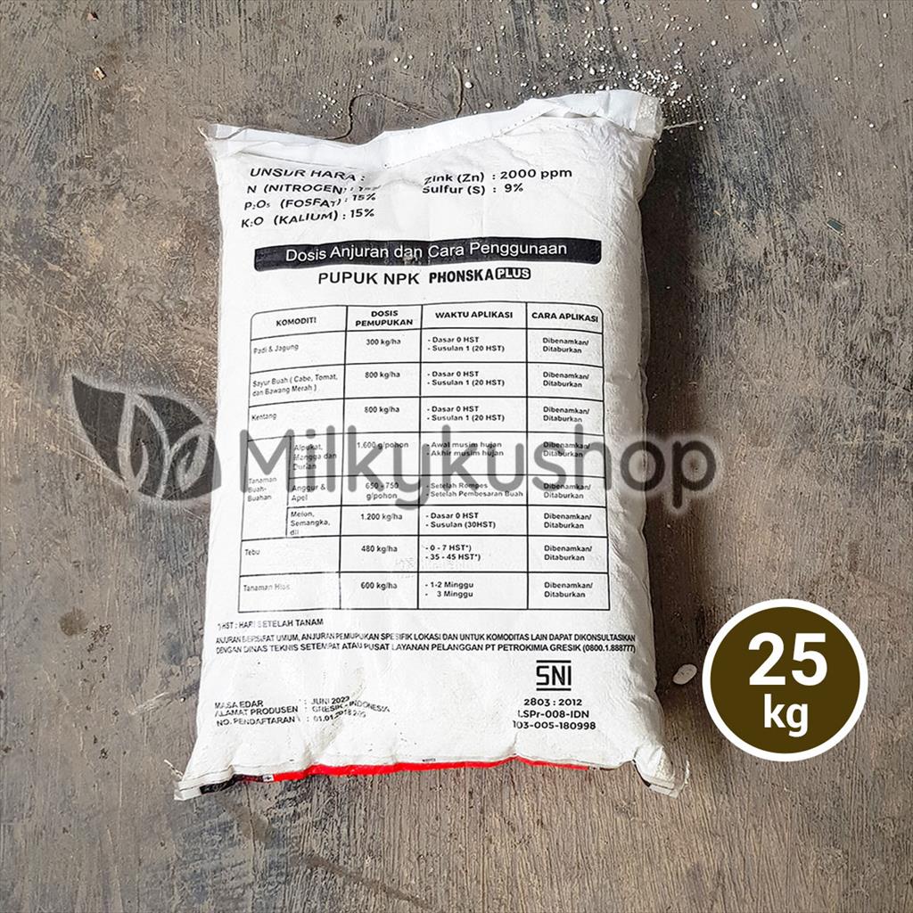 PUPUK NPK PHONSKA PLUS 15 15 15 KEMASAN PABRIK 25 KG VIA GOSEND GRAB