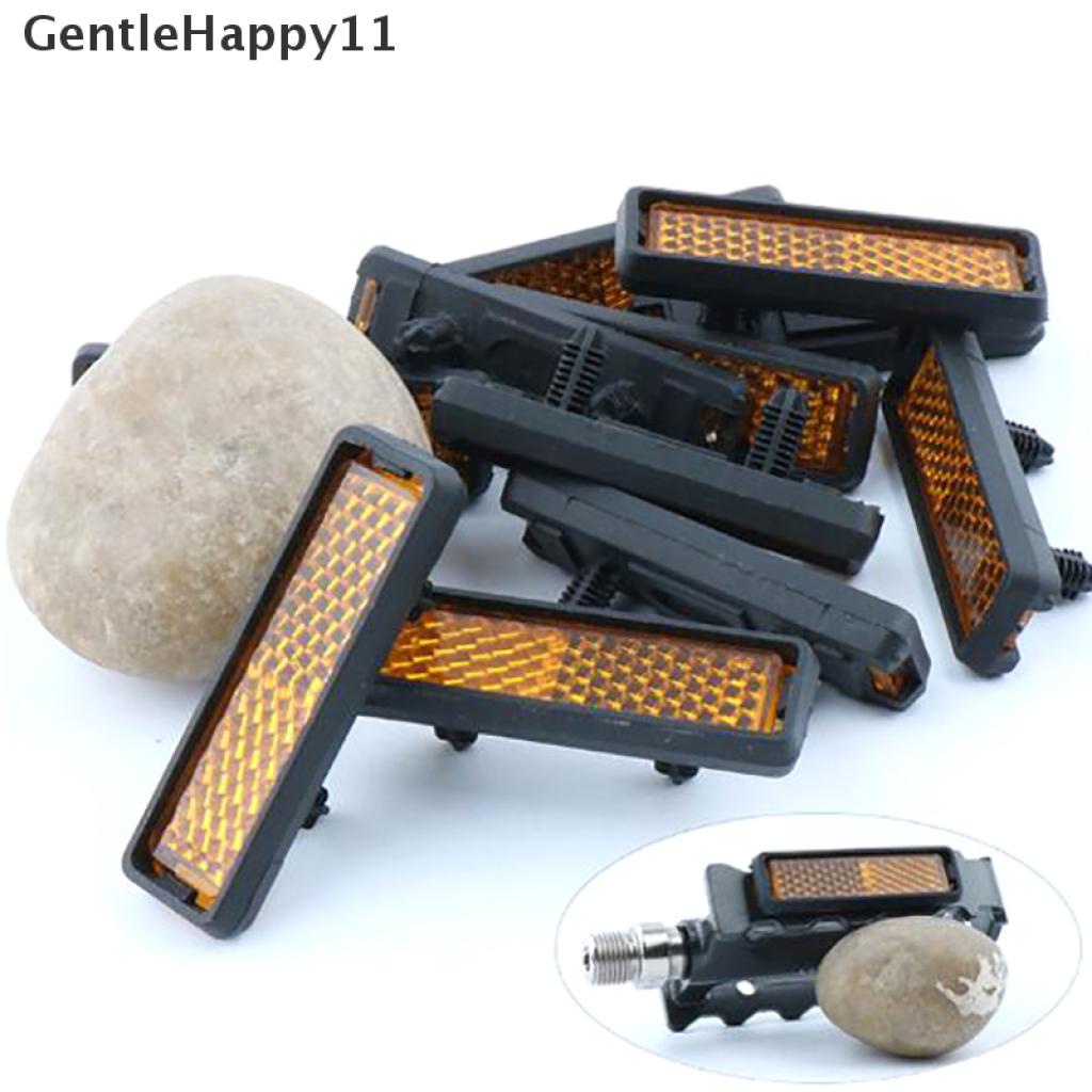 Gentlehappy 4pc Pedal Sepeda Reflektor Safety Night Cycling Reflektif Tahan Lama