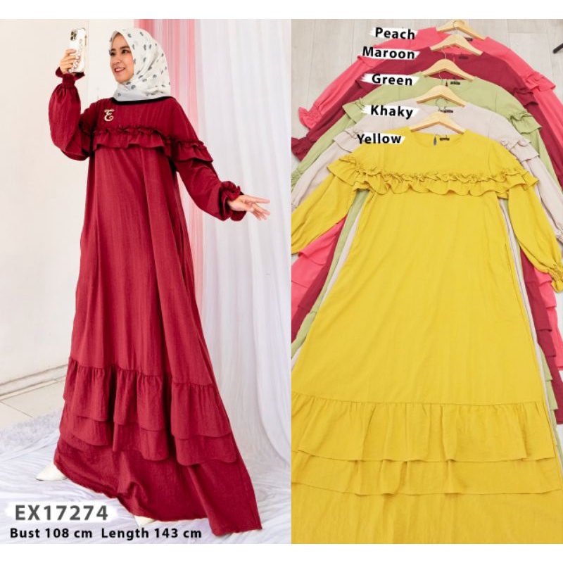 Shakila dress rumbai by Extu fashion